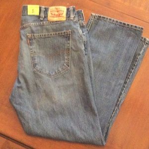 Levi Blue Jeans 505 Straight Leg 40x30